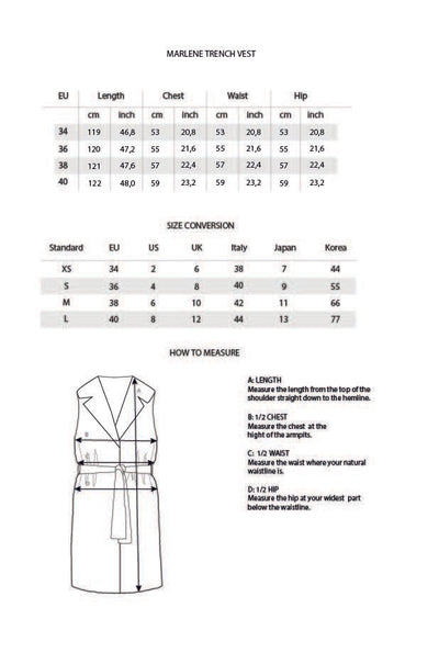Marlene Trench Vest