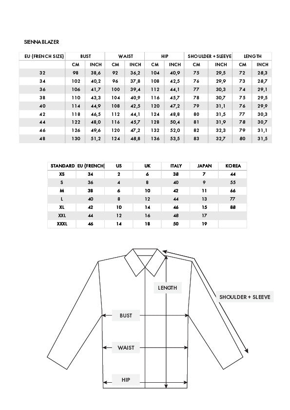 Sienna Blazer Ready-to-Ship · EU 34