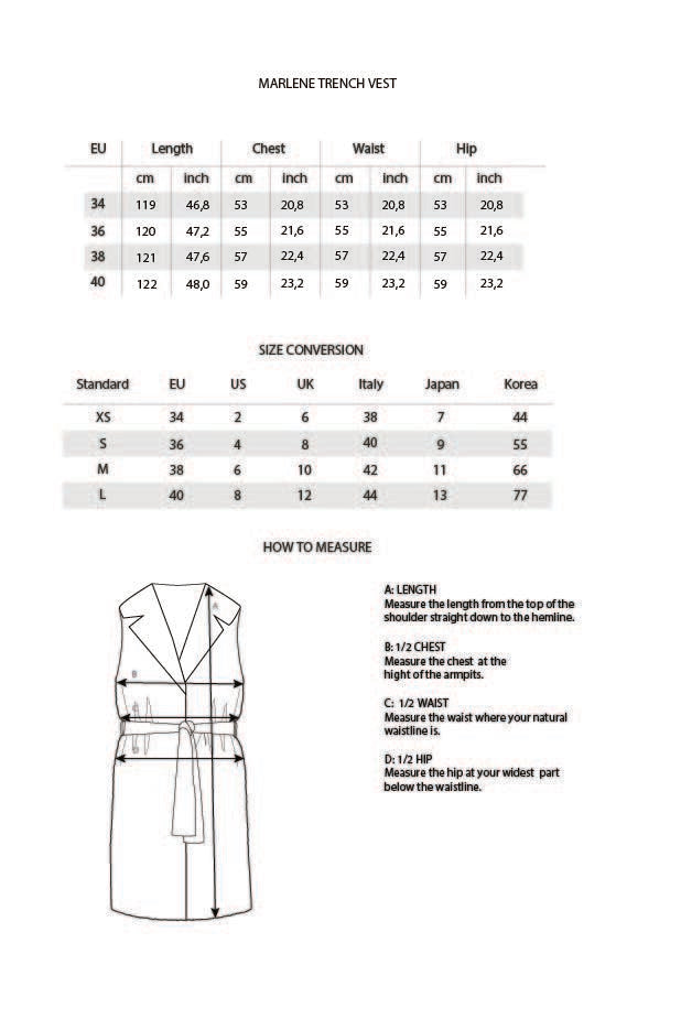 Marlene Trench Vest