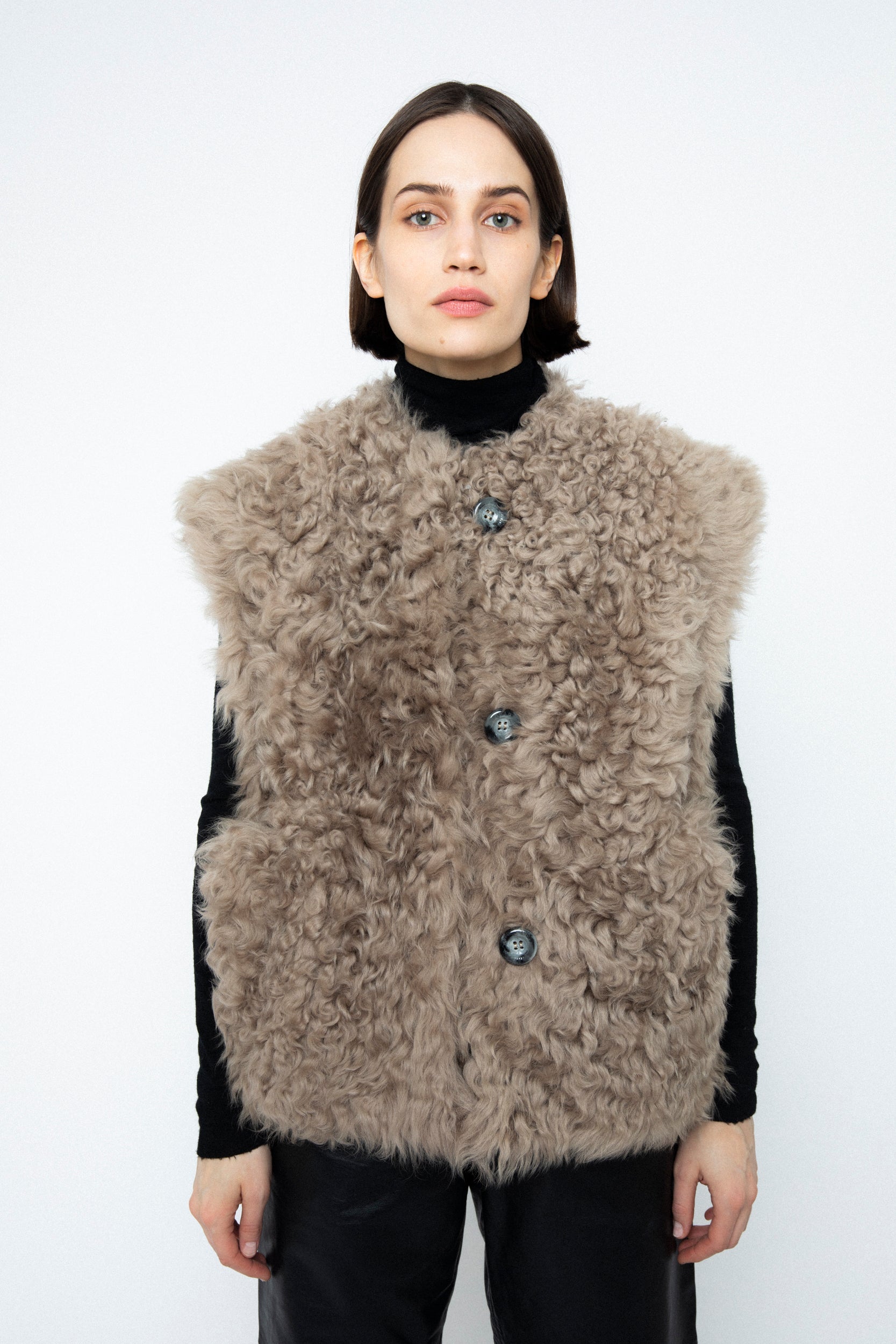 Eva Shearling Vest