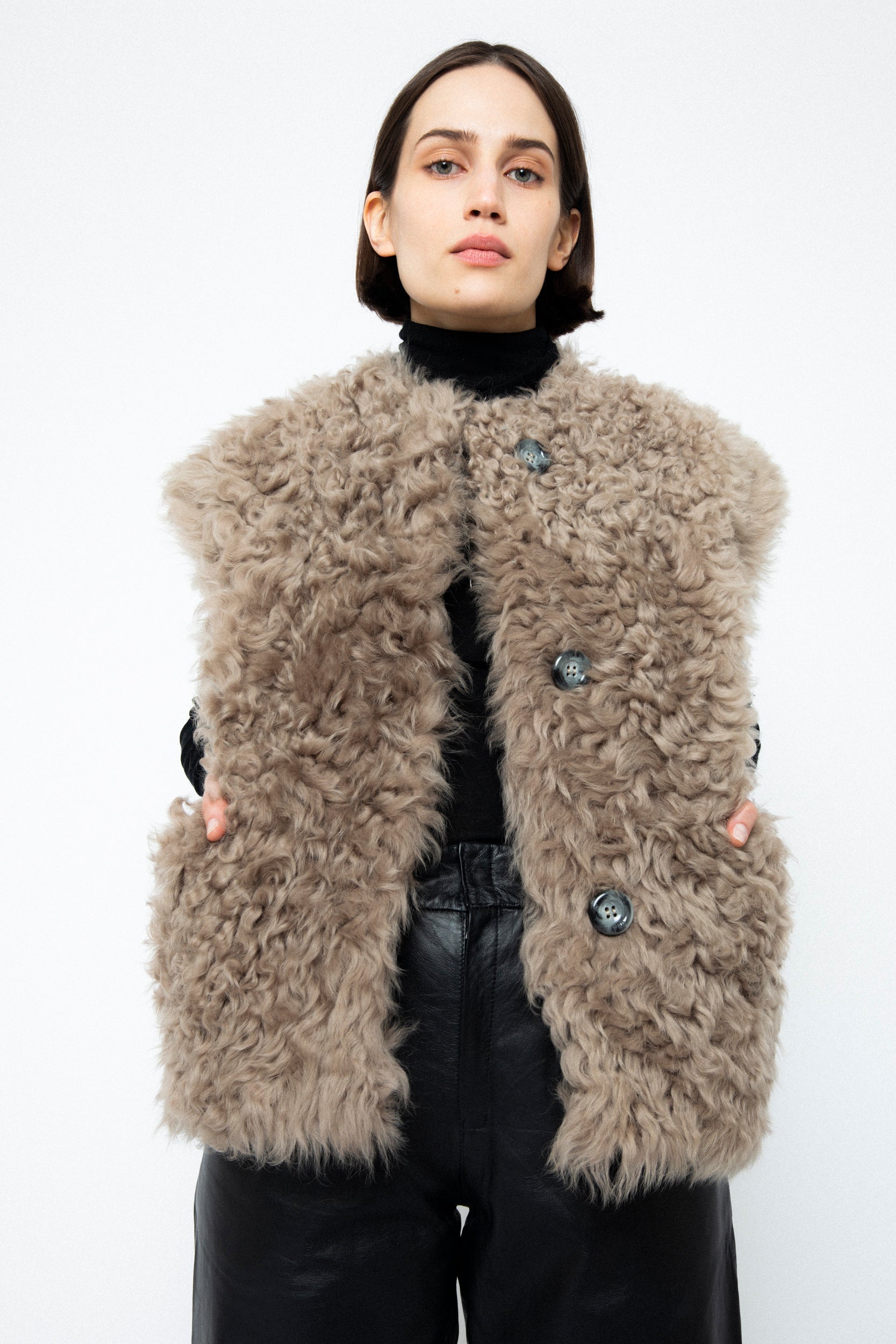 Eva Shearling Vest